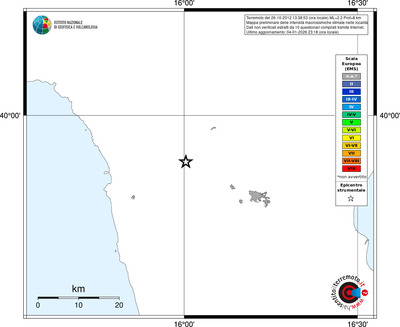 Mappa EMS - territori località