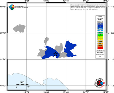 Mappa EMS - territori comuni