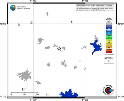 Mappa EMS - territori località