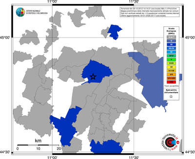 Mappa EMS - territori comuni