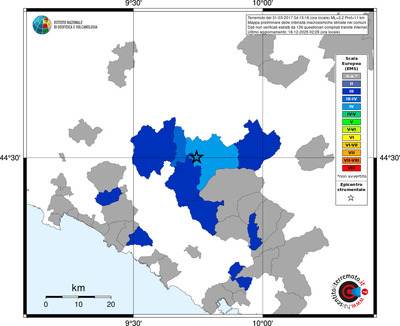 Mappa EMS - territori comuni