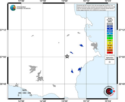 Mappa EMS - territori località