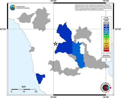 Mappa EMS - territori comuni