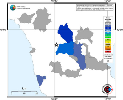 Mappa MCS - territori comuni
