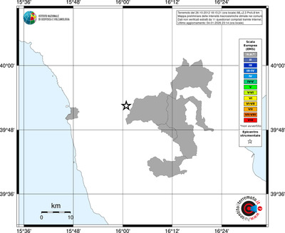 Mappa EMS - territori comuni