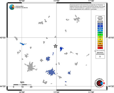 Mappa MCS - territori località