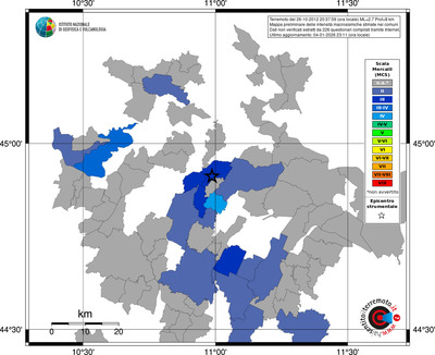 Mappa MCS - territori comuni