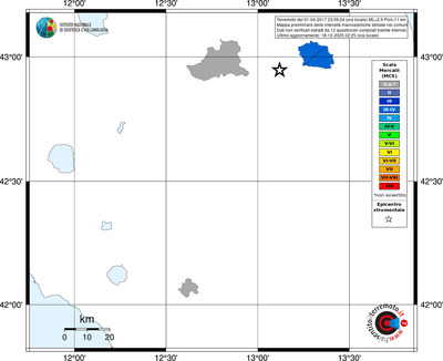 Mappa MCS - territori comuni
