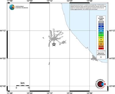 Mappa EMS - territori località