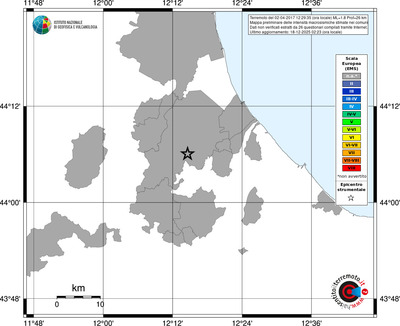 Mappa EMS - territori comuni