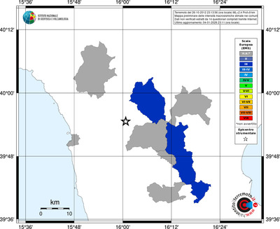 Mappa EMS - territori comuni