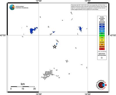 Mappa EMS - territori località