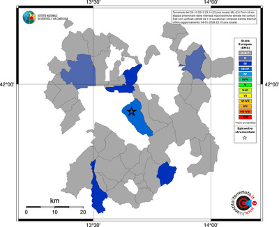 Mappa EMS - territori comuni