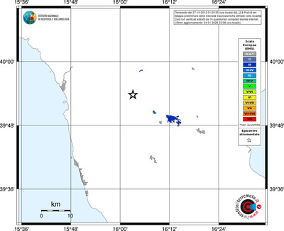 Mappa EMS - territori località