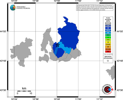 Mappa EMS - territori comuni