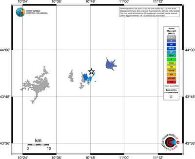 Mappa MCS - territori località