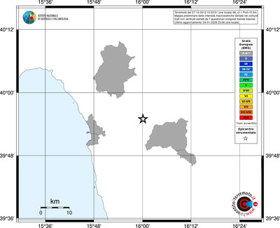 Mappa EMS - territori comuni