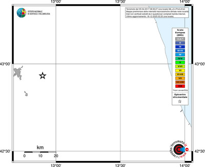 Mappa EMS - territori località