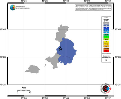 Mappa MCS - territori comuni
