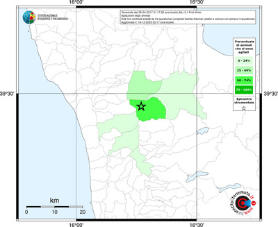 Mappa territorio comunale con almeno 3 questionari