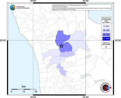 Mappa territorio comunale con almeno 3 questionari