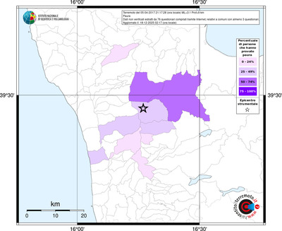 Mappa territorio comunale con almeno 3 questionari