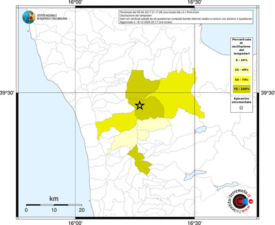Mappa territorio comunale con almeno 3 questionari