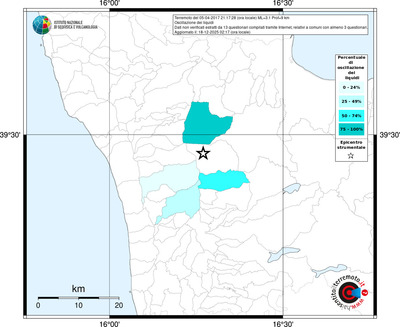Mappa territorio comunale con almeno 3 questionari