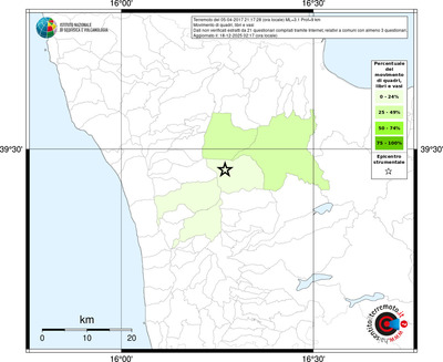 Mappa territorio comunale con almeno 3 questionari