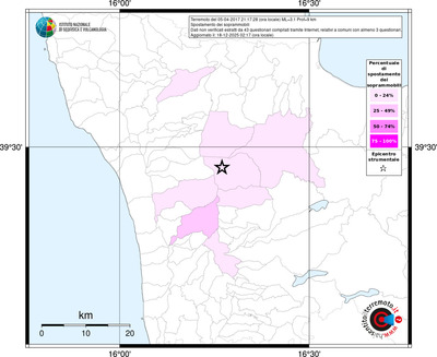 Mappa territorio comunale con almeno 3 questionari