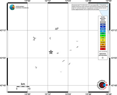 Mappa MCS - territori località