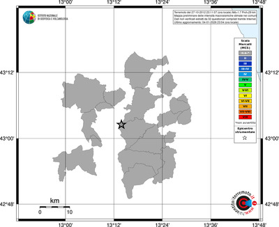 Mappa MCS - territori comuni