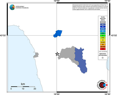 Mappa MCS - territori comuni