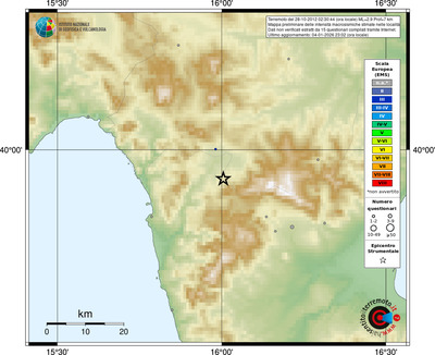 Mappa EMS - località
