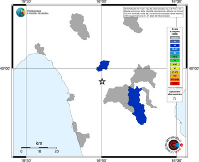 Mappa EMS - territori comuni