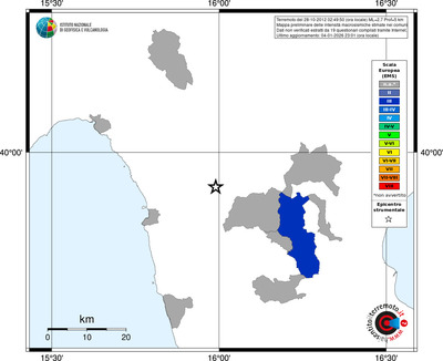 Mappa EMS - territori comuni