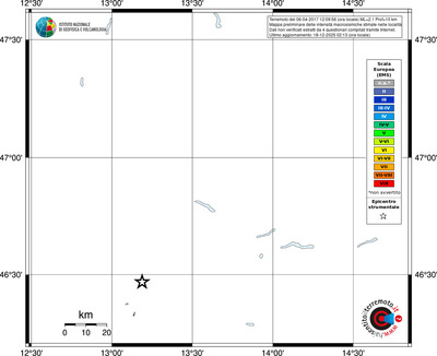 Mappa EMS - territori località