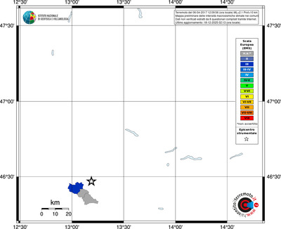 Mappa EMS - territori comuni