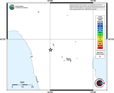 Mappa EMS - territori località