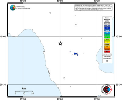 Mappa EMS - territori località