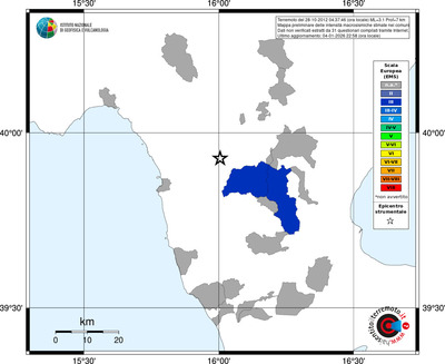 Mappa EMS - territori comuni