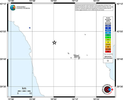 Mappa EMS - territori località