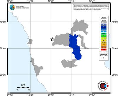 Mappa EMS - territori comuni