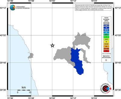 Mappa EMS - territori comuni