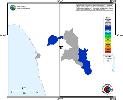 Mappa EMS - territori comuni