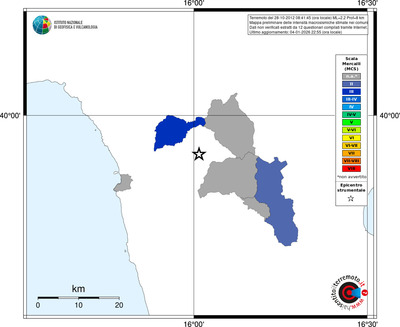 Mappa MCS - territori comuni