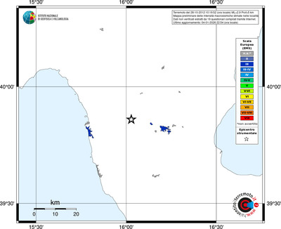 Mappa EMS - territori località