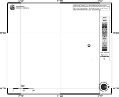 Mappa EMS - territori località