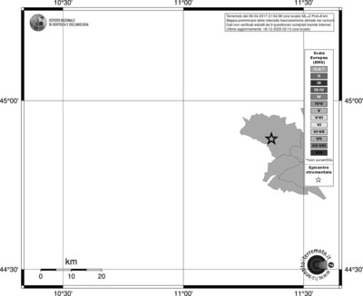 Mappa EMS - territori comuni