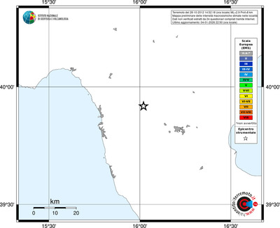 Mappa EMS - territori località